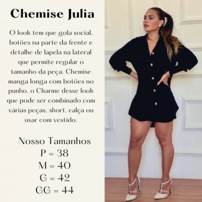 Chemise Julia - Preto