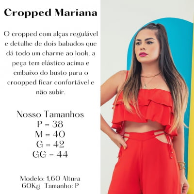Cropped Mariana - Vermelho