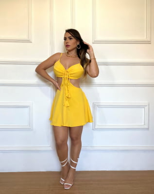 Vestido Mirella - Amarelo